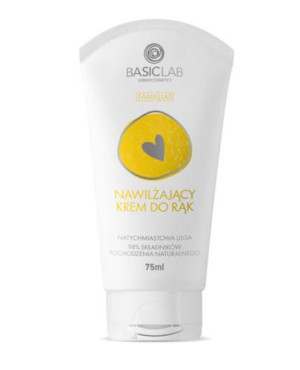 BasicLab Famillias Nawilżający krem do rąk, 75 ml