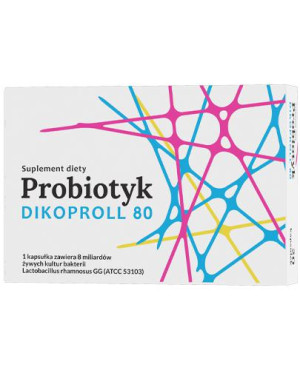 Probiotyk Dikoproll 80 probiotyk, kapsułki, 20 sztuk