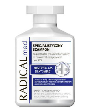 Radical Med, szampon specjalistyczny do włosów i skóry głowy ze zmianami łuszczycowymi oraz AZS, 300 ml