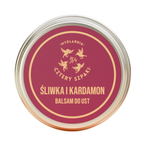 Mydlarnia Cztery Szpaki, Śliwka i Kardamon Balsam do ust, 15 ml