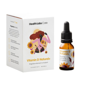 Health Labs Care, Vitamin D Natural+, krople, 180 porcji