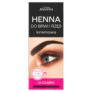 Joanna Henna do brwi i rzęs kremowa 1.0 czarny, 15 ml