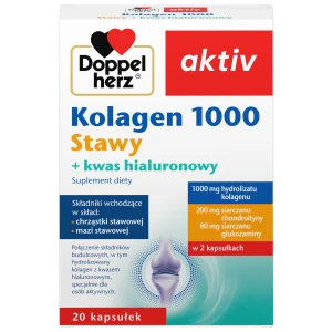 Doppelherz Aktiv, Kolagen 1000 Stawy, kapsułki, 20 sztuk