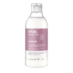Tołpa Dermo Face Rosacal Łagodny płyn micelarny do mycia twarzy i oczu, 400 ml