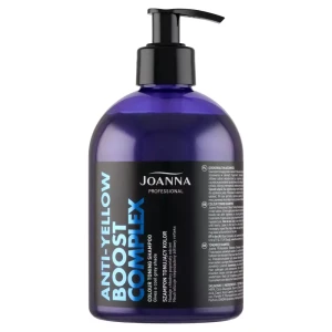 Joanna Professional Anti-Yellow Boost Complex Szampon do włosów tonujący kolor, 500 g