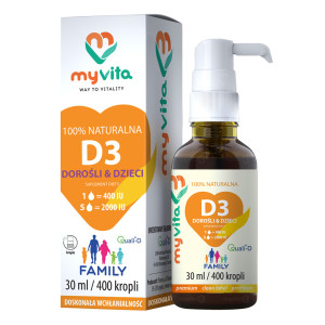 MyVita Witamina D3 Family, krople dla dzieci i dorosłych, 30 ml