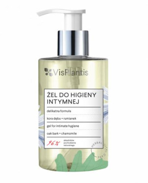 VisPlantis Żel do higieny intymnej odświeżający kora dębu i rumianek - 300 ml