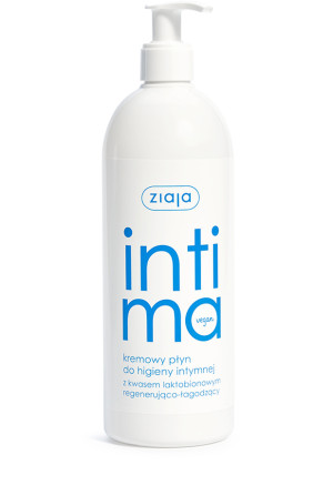 ZIAJA INTIMA, Kremowy płyn do higieny z kwasem laktobionowym, 500 ml