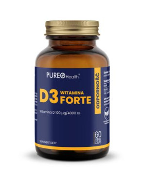 PUREO Health Witamina D3 Forte, 60 kapsułek
