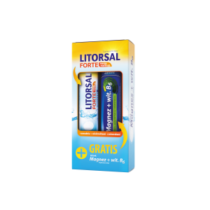 Litorsal Forte mango-marakuja, tabletki musujące, 24 sztuk + MgB6, tabletki musujące, 24 sztuk