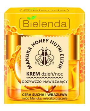 BIELENDA MANUKA HONEY NUTRI ELIXIR Krem dzień/noc, 50 ml
