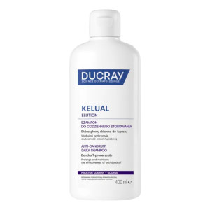 DUCRAY KELUAL ELUTION szampon do codziennego stosowania, skóra głowy skłonna do łupieżu, 400ml