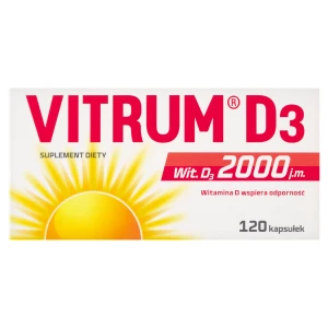 Vitrum D3, Witamina D3 2000 j.m., kapsułki, 120 sztuk