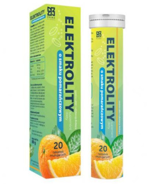 Prima Pharma Elektrolity o smaku pomarańczowym, 20 tabletek musujących