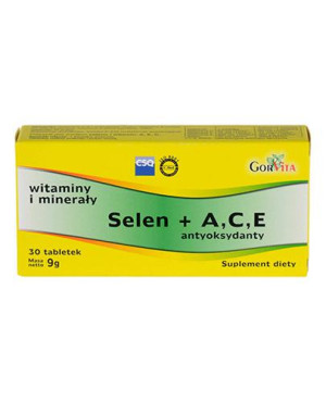 Gorvita Selen + A C E antyoksydanty, tabletki, 30 sztuk