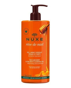 Nuxe Reve de Miel, żel do mycia twarzy i ciała, ultrabogaty, 750 ml