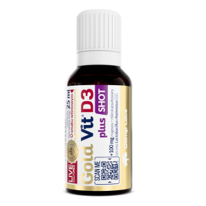 Olimp, Gold-Vit D3 Plus Shot o smaku wiśniowym, 25 ml