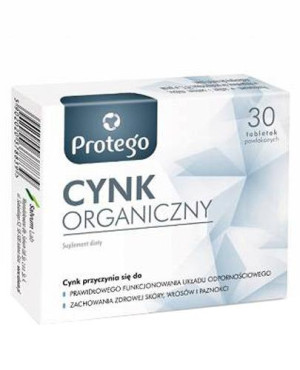 Protego, Cynk Organiczny, tabletki, 30 sztuk