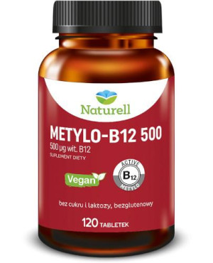 Naturell Metylo-B12 500, tabletki, 120 sztuk
