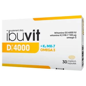Ibuvit D3 4000+K2 MK-7 Omega 3, kapsułki miękkie, 30 sztuk