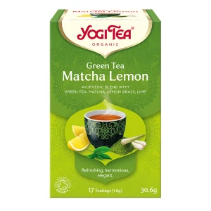 Yogi Tea Organic GREEN TEA MATCHA LEMON Zielona Matcha z cytryną BIO - 17 sasz. - cena, opinie, stosowanie