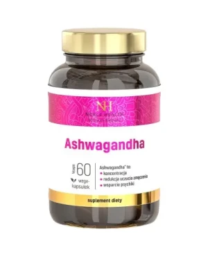 Noble Health, Ashwagandha, wege-kaspułki, 60 sztuk