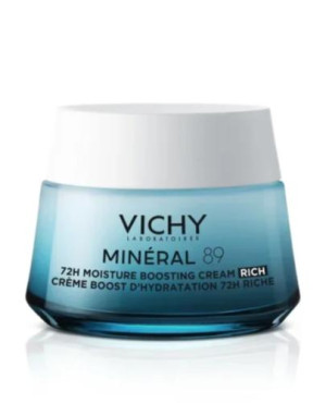 Vichy Mineral 89, Krem nawilżająco-odbudowujący 72H bogaty, 50 ml