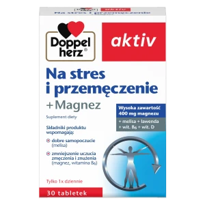 Doppelherz Aktiv Na stres i przemęczenie + Magnez, tabletki, 30 sztuk