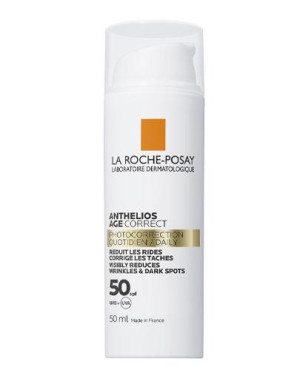 La Roche-Posay, Anthelios Age Correct SPF 50, codzienna fotoprotekcja w lekkim kremie, 50 ml