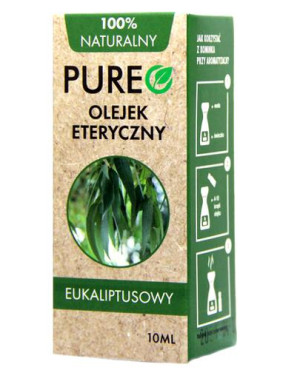PUREO Olejek eteryczny Eukaliptusowy 100% naturalny, 10 ml