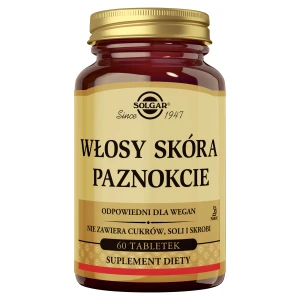 Solgar Formuła Włosy, Skóra, Paznokcie, tabletki, 60 sztuk