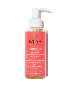 Miya Cosmetics mySUPERskin, lekki olejek do demakijażu i oczyszczania twarzy, oczu, ust, 140 ml
