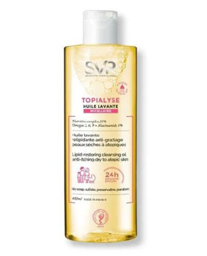 Svr Topialyse Huile Lavante Olejek biodegradowalny do mycia i kąpieli, 400 ml
