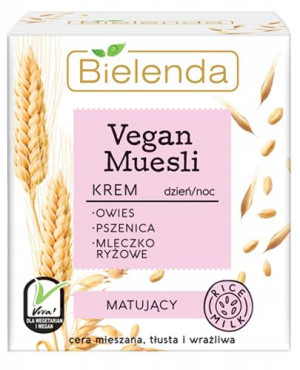 Bielenda Vegan Muesli, krem matujący, 50 ml