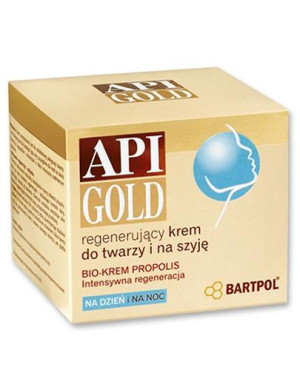 Api Gold Regenerujący krem do twarzy i na szyję z propolisem na dzień i na noc - 50 ml - cena, opinie, wskazania