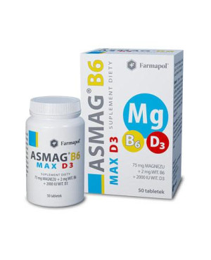 Asmag B6 Max D3, tabletki, 50 sztuk
