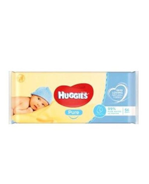 HUGGIES PURE Chusteczki nawilżane, 56 sztuk