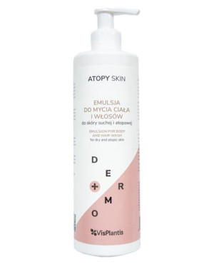 VIS PLANTIS ATOPY SKIN Emulsja do mycia ciała i włosów do skóry suchej i atopowej, 400 ml