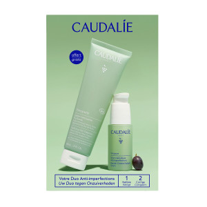 Caudalie Vinopure Zestaw Serum 30 ml, Żel myjący 150 ml