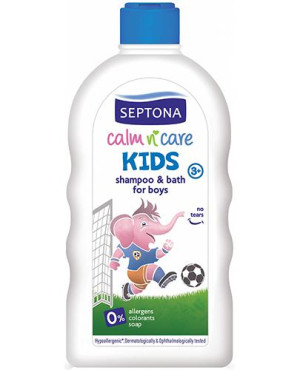 Septona Baby Szampon do włosów i płyn do kąpieli dla chłopców hypoalergiczny, 500 ml