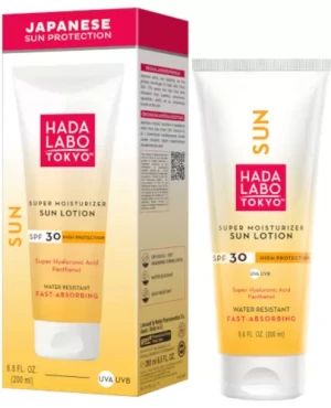 Hada Labo Tokyo Sun wodoodporna nawilżająca emulsja do opalania SPF30 200 ml