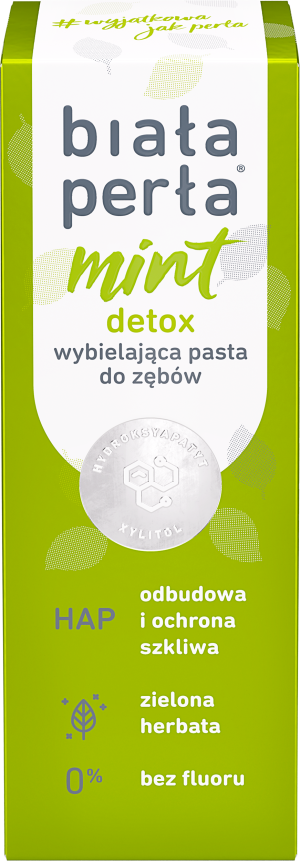 Biała Perła Mint Detox Wybielająca pasta do zębów, 75 ml