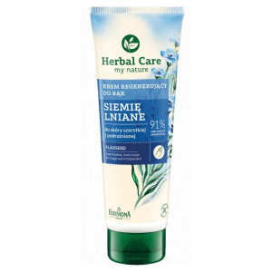 Farmona Herbal Care Siemię lniane, krem regenerujący do rąk do skóry szorstkiej i pękającej, 100 ml