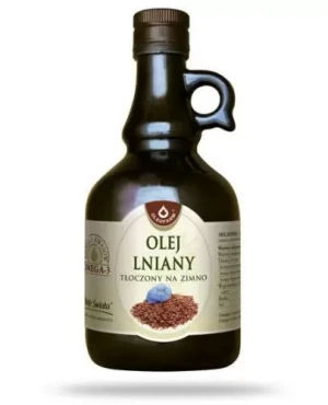 Oleofarm olej lniany tłoczony na zimno 500 ml