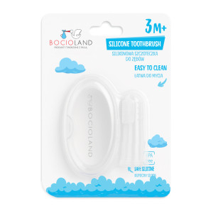 Bocioland, silikonowa szczoteczka na palec, 1 sztuka