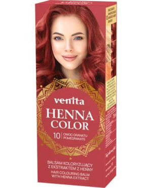 Venita Henna Color, balsam koloryzujący z ekstraktem z henny, 10 Owoc Granatu, 75 ml