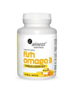 Aliness, Fish Omega 3 Trójglicerydy 180/120 mg, kapsułki, 60 sztuk