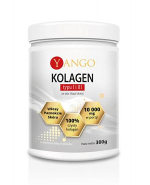 YANGO Kolagen typu I i III ze skór tilapii złotej, 300 g