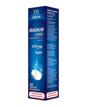 ZDROVIT MAGNUM FORTE 375 mg - 20 tabl. mus.