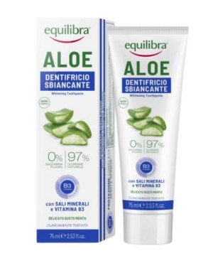EQUILIBRA Pasta do zębów wybielająca, żel aloesowy, 75 ml